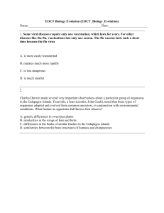 Biology EVOLUTION Practice Test with Answer Key