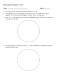 Microscope Worksheet – Cork