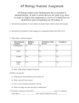 AB Biology Summer Assignment (Word)