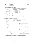 Name Class Date Practice Form K Trigonometry Write the ratios for