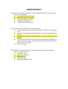 Sample Questions 3 - U of L Class Index