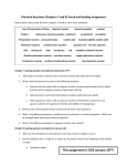 Chemical Reactions (Chapters 7 and 8) Vocab and Reading