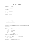 Trig Test #1 Sample - University of South Alabama