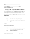 Propaganda Project Guidelines/Rubric