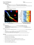 H-R Diagram Notes