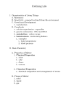 Chemistry of Life Lecture