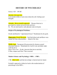 history of psychology