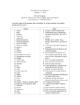 Chemistry Review Semester 1