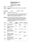 LESSON PLAN – WEEK 3 Course: Growing Schools Session 3