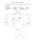 Complete the concept map on the characteristics of living things