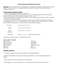 Protein Synthesis and Mutations Review Sheet 2014