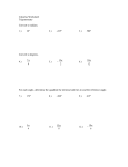 Calculus Worksheet