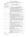 Criteria Sheet for Psychiatric Rotation Analysis