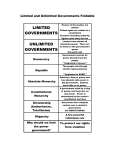 Limited and Unlimited Governments Foldable