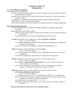 Chemistry Chapter 12