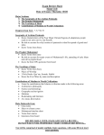 Exam Review Sheet - Malibu High School