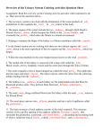 Nervous System Coloring Activities Question Sheet