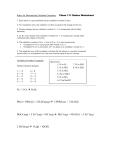 Redox Worksheet