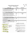 Nervous Sys Learning targets