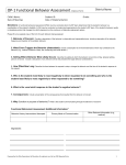 Form OP-1: Functional Behavior Assessment