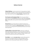 Software Tools List