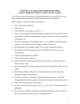 Cell-Free Test Expression Information Sheet