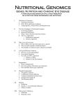 Nutritional Genomics