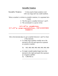 Scientific Notation