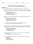 Name Class___________ Date Grade 7 Science: Benchmark #2