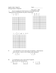 Algebra I Quiz Chapter 8