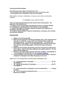 Chromosomal Abnormalities