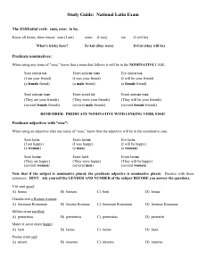 Study Guide: National Latin Exam