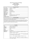 Schedule for the lab - Jordan University of Science and Technology