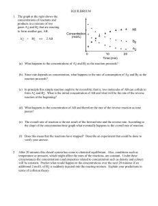 EQUILIBRIUM - SCH4U1-CCVI