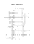 Biology Crossword Puzzle