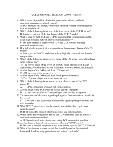 QUESTION DRILL TELECOM 020504 - Answers