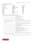 Test: Urinary System Terminology