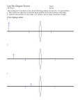 Lens Ray Diagram Practice