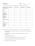 Plant Characteristics