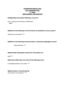 FOUNDATION MODULE 2012 SELF ASSESMENT BCQs 6TH