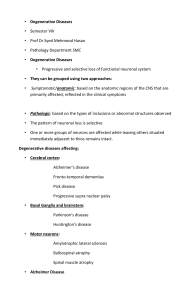 Learning Objectives of Degenerative Diseases - By : Prof Dr