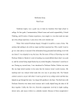 Reflection Essay