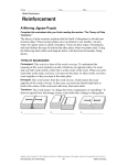 Moving Jigsaw Puzzle Reinforcement Worksheet