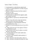 Science Chapter 3 Test Notes