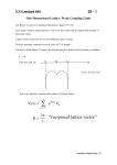 Infinite 1-D Lattice II