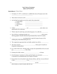 Unit 7 Review Worksheet