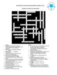 IPC crossword quiz - South West Yorkshire Partnership NHS