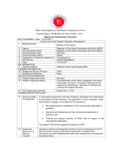 Office of the Registrar of Joint Stock Companies and Firms 1 Kawran