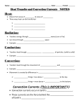 Heat Transfer and Convection Currents