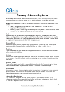 An explanation of accounting jargon